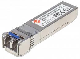 10 Gigabit SFP+ Mini-GBIC Transceiver fr LWL-Kabel INTELLINET 10GBase-LR (LC) Singlemode-Port, 10 km, MSA-konform und kompatibel zu anderen Switch-Marken