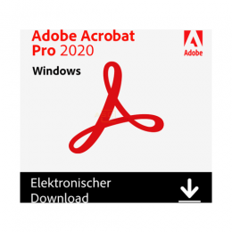 Acrobat Pro 2020 Vollversion ESD inkl. Zweitnutzungsrecht*  1 PC  (ML)