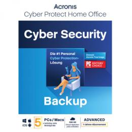 Acronis Cyber Protect Home Office Advanced [5 Geräte - 1 Jahr] + 500 GB Acronis Cloud Storage [5 Geräte - 1 Jahr]