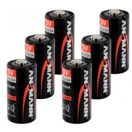 Ansmann Foto-Lithium-Batterie CR123A, 6er-Pack