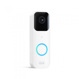 Blink Video Doorbell weiß [Full-HD, W-LAN, App-Benachrichtigungen bei Klingeln und Bewegungserfassung, 2-Wege Audio]
