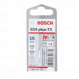 Bosch Hammerbohrer SDS-plus 7X Bohrer 16x150x215mm Carbide ( 2608576167 ) PGM zertifiziert