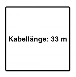 Brennenstuhl professionalLINE Kabeltrommel mit Rundum Überrollschutz ( 9202330100 ) 33 m 4 Steckdosen IP44 BGI 608