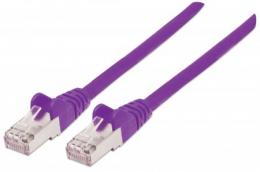 Cat5e Netzwerk Patchkabel, geschirmt INTELLINET SFTP, RJ45 Stecker / RJ45 Stecker, 10 m, Violett
