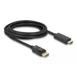 Delock Displayport-HDMI Kabel, 3,0m, vergoldet, schwarz