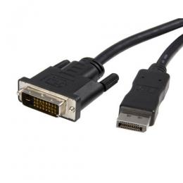DisplayPort 1.2 auf DVI Anschlusskabel schwarz 3 m