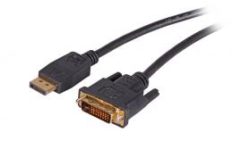 DisplayPort auf DVI-D 24+1, St.-St., 2,0m, schwarz