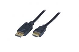 DisplayPort auf HDMI A, St.-St., 1,0m, schwarz