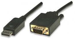 DisplayPort auf VGA Anschlusskabel Schwarz 3 m