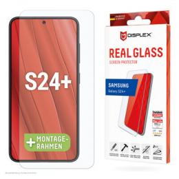 DISPLEX Panzerglas 2D/ Clear (10H) für Samsung Galaxy S24+ Eco-Montagerahmen, Tempered Glas, kratzer-resistente Schutzfolie, hüllenfreundlich