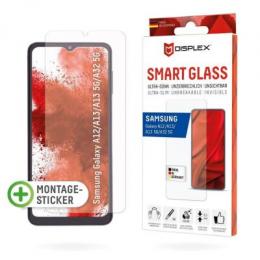 DISPLEX Smart Glass (9H) für Samsung Galaxy A12/A13 (NE)/A32 5G Montagesticker, unzerbrechlich, ultra-dünn, unsichtbar