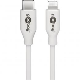 goobay Lightning auf USB-C™ Lade- und Synchronisationskabel, 1 m, unterstützt das Laden bis 87 W