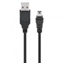 Goobay USB 2.0 Hi-Speed Kabel, Schwarz, 1,5m