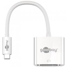 Goobay USB-C-Adapter DVI, weiß