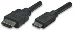 Ein Angebot für HDMI Kabel High Speed with Ethernet mit Mini HDMI Schwarz 3 m  aus dem Bereich Videoverkabelung > Multimedia Kabel > HDMI Adapter & Kabel - jetzt kaufen.