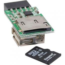 InLine Card Reader, USB 2.0, intern, fr MicroSD Karten