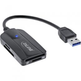 InLine Card Reader USB 3.1 USB-A, fr SD/SDHC/SDXC, microSD, UHS-II kompatibel