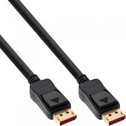 InLine DisplayPort 1.4 Kabel, 8K4K, schwarz, vergoldete Kontakte, 2m