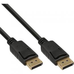 InLine DisplayPort Kabel, schwarz, vergoldete Kontakte, 1,5m