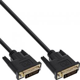 InLine DVI-D Anschlusskabel Premium, digital 24+1 Stecker / Stecker, Dual Link, 2m