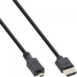 Ein Angebot für InLine HDMI Superslim Kabel A an D, HDMI-High Speed mit Ethernet, Premium, schwarz / gold, 1,5m InLine aus dem Bereich Kabel > HDMI > HDMI - High Speed mit Ethernet Premium - jetzt kaufen.