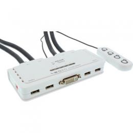 Ein Angebot für InLine KVM Switch, 4-fach, DVI-D, USB, mit Audio, integr. Kabel InLine aus dem Bereich Signalsteuerung > KVM > KVM-Switche mit Kabel - jetzt kaufen.