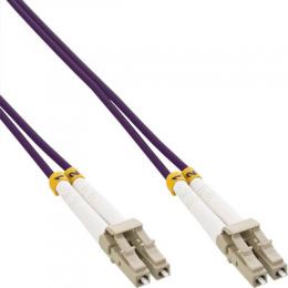 InLine LWL Duplex Kabel, LC/LC, 50/125m, OM4, 0,5m