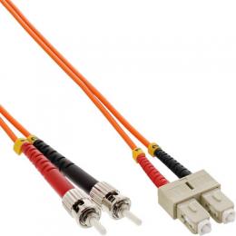 InLine LWL Duplex Kabel, SC/ST, 50/125m, OM2, 15m