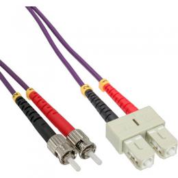 InLine LWL Duplex Kabel, SC/ST, 50/125m, OM4, 25m
