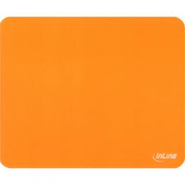 InLine Maus-Pad antimikrobiell, ultradnn, orange, 220x180x0,4mm