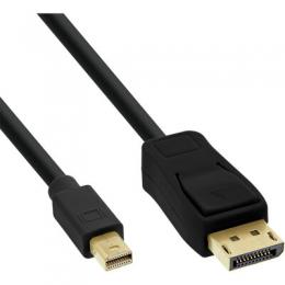 InLine Mini DisplayPort zu DisplayPort Kabel, schwarz, 2m