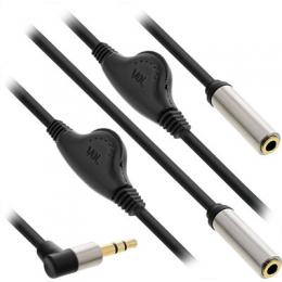 Ein Angebot für InLine Slim Audio Y-Kabel Klinke 3,5mm Stecker gewinkelt an 2x Klinke Buchse, mit Lautstrkeregler, 0,25m InLine aus dem Bereich Kabel > Klinke zu Klinke > Y- / Adapterkabel - jetzt kaufen.