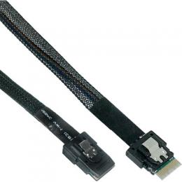 InLine Slim SAS Kabel, SFF-8654 zu Mini SAS SFF-8087, 12Gb/s, 0,5m