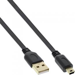 Ein Angebot für InLine USB 2.0 Flachkabel, USB A Stecker an Mini-B Stecker (5pol.), schwarz, 0,5m InLine aus dem Bereich Kabel > USB > USB 2.0 Mini - jetzt kaufen.