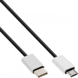 Ein Angebot für InLine USB 2.0 Kabel, Typ C Stecker an Micro-B Stecker, schwarz/Alu, flexibel, 5m InLine aus dem Bereich Kabel > USB > USB 2.0 Micro - jetzt kaufen.