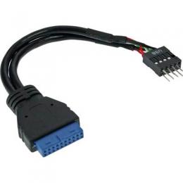 InLine USB 3.0 zu 2.0 Adapterkabel intern, USB 3.0 auf USB 2.0 Pfostenanschluss, 0,15m