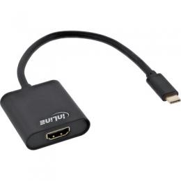 Ein Angebot für InLine USB Display Konverter, USB Typ-C Stecker zu HDMI Buchse (DP Alt Mode), 4K2K, schwarz, 0.2m InLine aus dem Bereich Eingabe / Ausgabe > USB Grafikkarte - jetzt kaufen.
