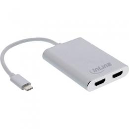 Ein Angebot für InLine USB Dual Display Konverter, USB Typ-C zu 2x HDMI Buchse (DP Alt Mode), 4K, wei, 0.1m InLine aus dem Bereich Eingabe / Ausgabe > USB Grafikkarte - jetzt kaufen.