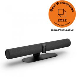 Jabra PanaCast 50 Videokonferenzsystem, 4K UHD Auflösung, 8 Mikrofone, 4 Lautsprecher, MS Teams zertifiziert