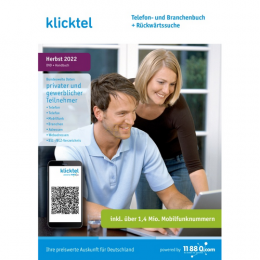 klicktel Telefon- und Branchenbuch + Rückwärtssuche  DVD-Box    Herbst 2022