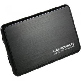 LC-Power LC-25BUB3, externes 2,5-SATA-Gehuse, USB 3.0, alu/schwarz