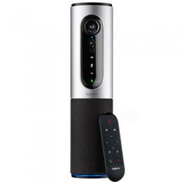 Logitech Connect, Professionelle tragbare Videokonferenzlösung Webcam mit Bluetooth und NFC, All-In-One-Design, Full HD