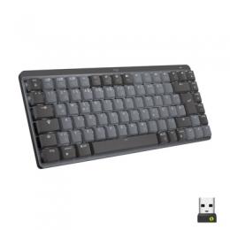 Logitech MX Mechanical Mini, Wireless Illuminated Performance Tastatur, Tactile Quiet Switches, Graphit