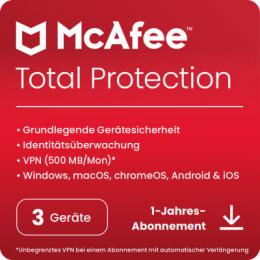 McAfee Total Protection [3 Geräte - 1 Jahr]