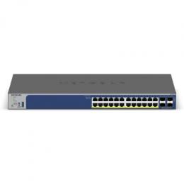 NETGEAR GS728TXPv3 Smart Managed Switch 24x Gigabit Ethernet (PoE+, max. 190W), 4x 10G SFP+