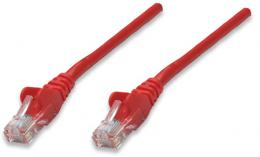Netzwerkkabel, Cat5e, U/UTP INTELLINET CCA, Cat5e-kompatibel, RJ45-Stecker/RJ45-Stecker, 1,0 m, rot