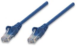 Netzwerkkabel, Cat5e, U/UTP INTELLINET CCA, Cat5e-kompatibel, RJ45-Stecker/RJ45-Stecker, 1,5 m, blau