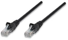 Netzwerkkabel, Cat5e, U/UTP INTELLINET CCA, Cat5e-kompatibel, RJ45-Stecker/RJ45-Stecker, 2,0 m, scbwarz