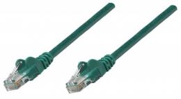 Premium Netzwerkkabel, Cat6, U/UTP INTELLINET 100% Kupfer, Cat6-zertifiziert, RJ45-Stecker/RJ45-Stecker, 0,5 m, grn