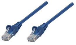Premium Netzwerkkabel, Cat6, U/UTP INTELLINET 100% Kupfer, Cat6-zertifiziert, RJ45-Stecker/RJ45-Stecker, 1,5 m, blau